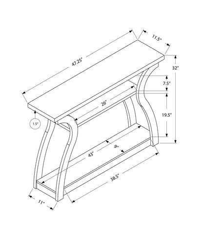Accent Console Table For Entryway, Contemporary Stylish - Taupe