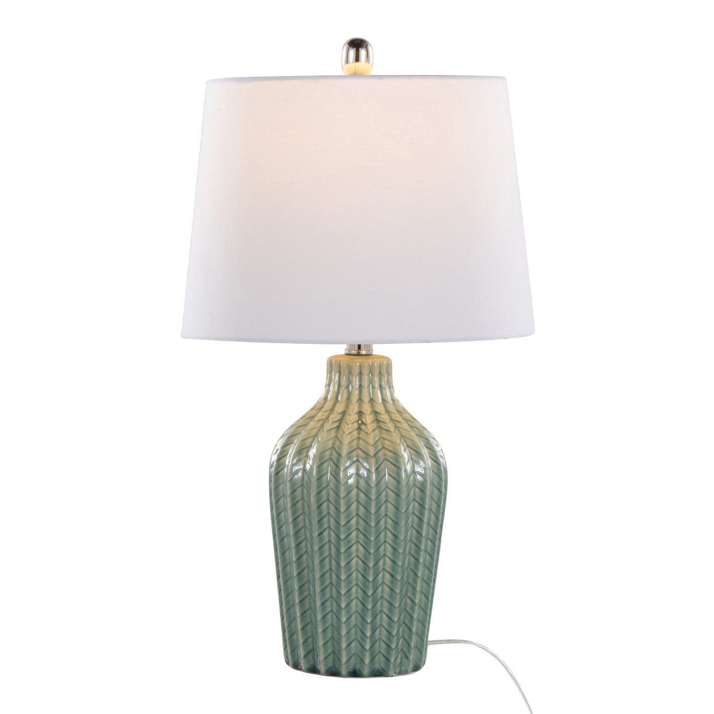 Rockwell - Contemporary Ceramic Table Lamp (Set of 2) - Sage / White