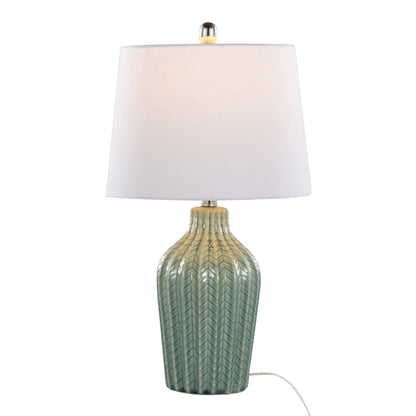 Rockwell - Contemporary Ceramic Table Lamp (Set of 2) - Sage / White