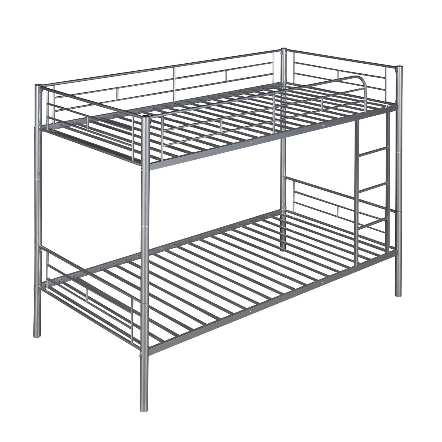 Twin Over Twin Bunk Bed - Silver