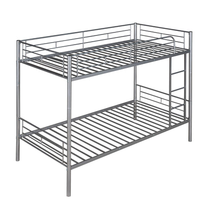 Twin Over Twin Bunk Bed - Silver
