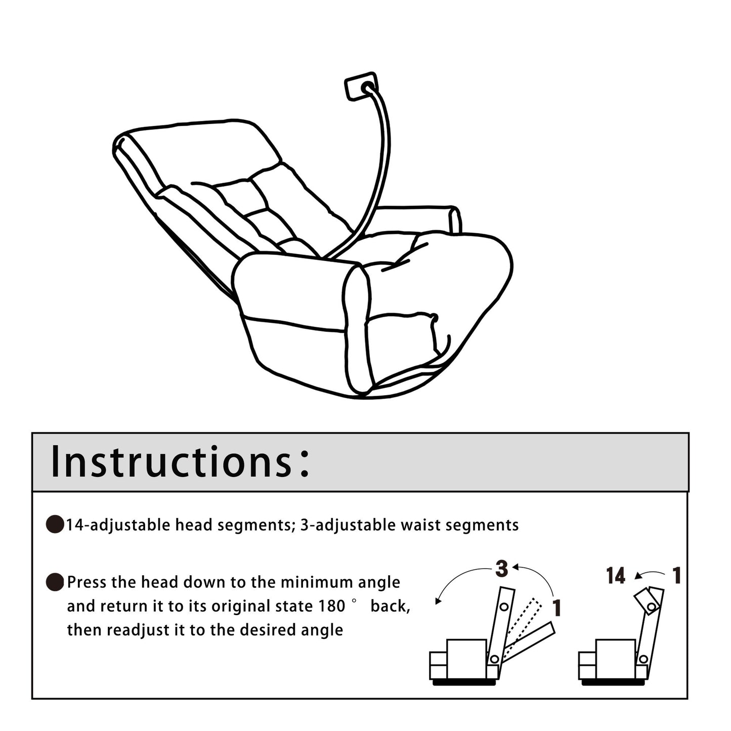 Adjustable Swivel Lounge Chair With 360 Degree Rotating Seat And Headrest Support Leisure Chair Deck Chair Game Chair For Living Room - Green