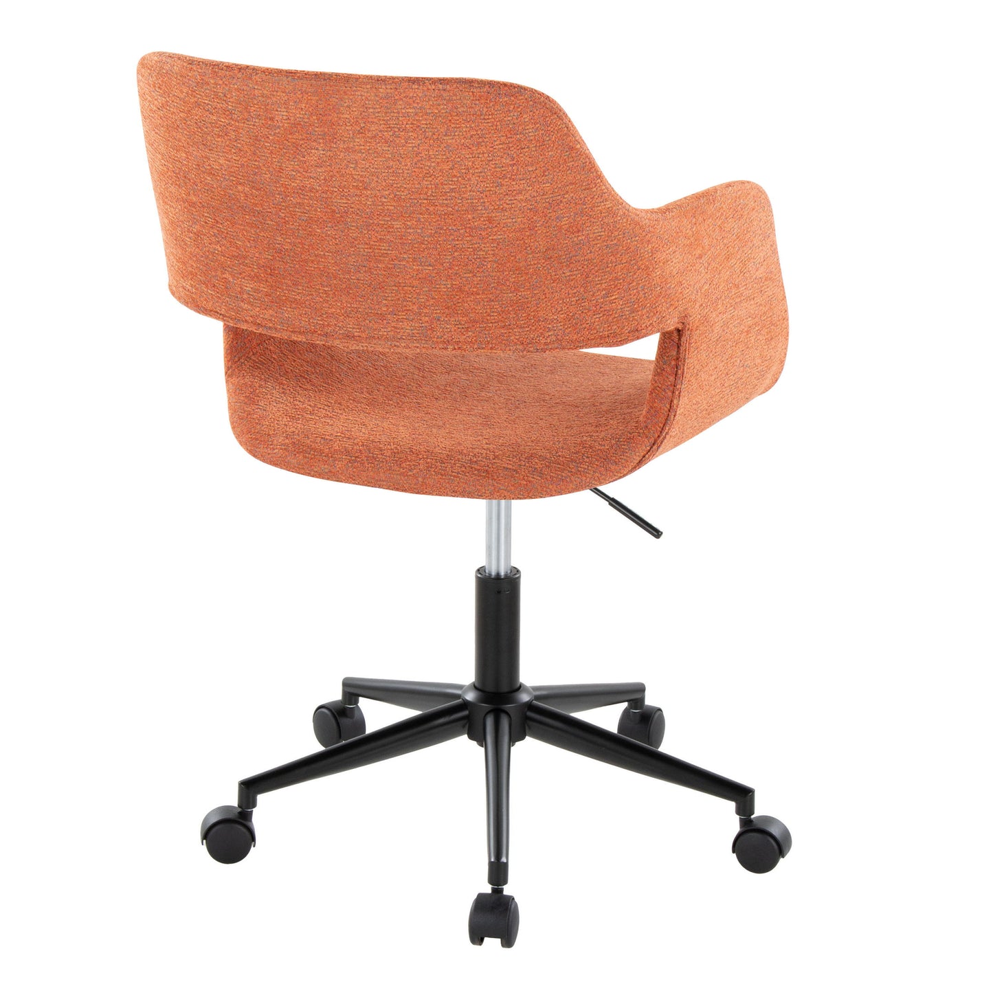 Margarite - Contemporary Task Chair - Black / Orange