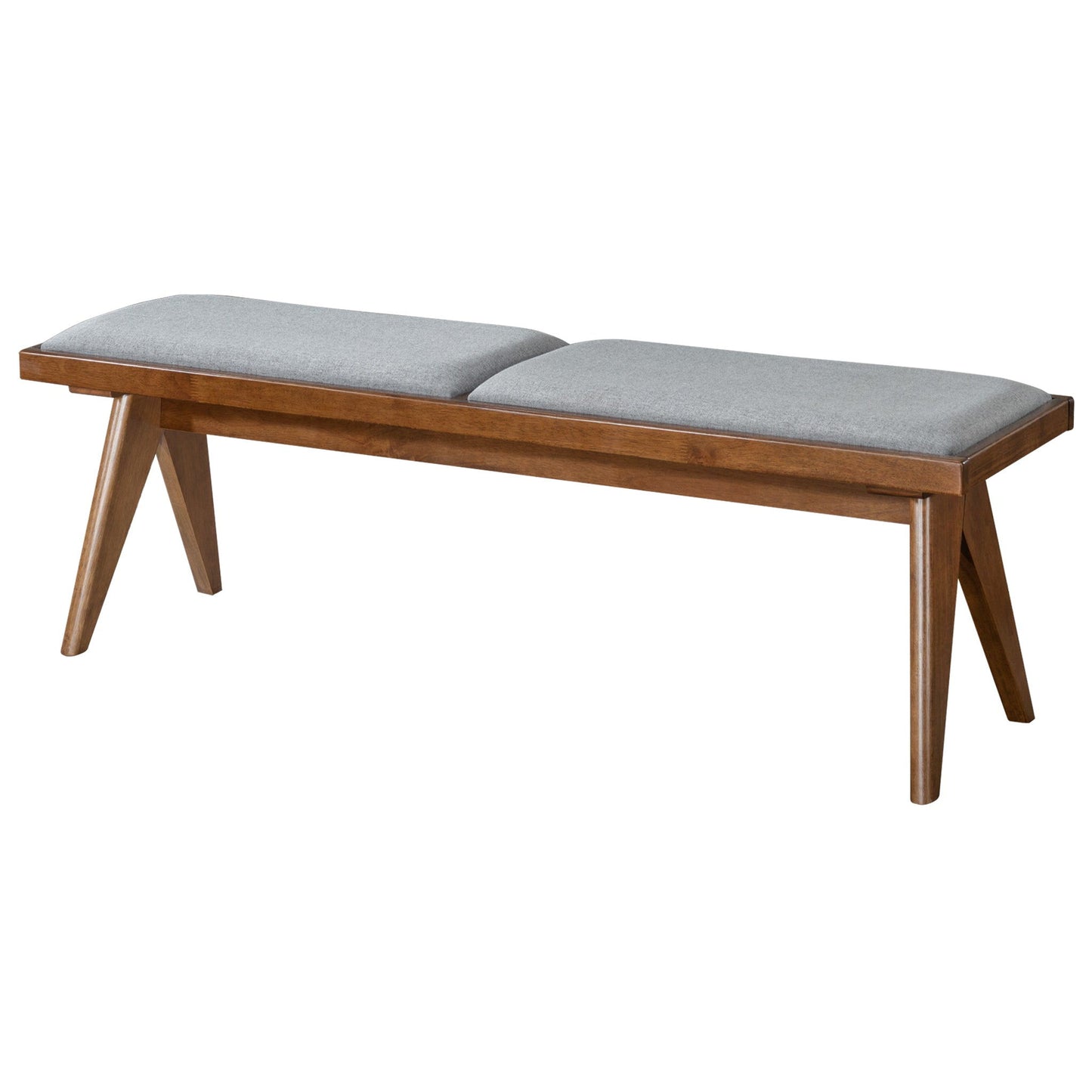 Keira - Bench - Brown / Light Gray
