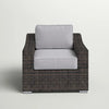Patio Chair With Cushion - Espresso