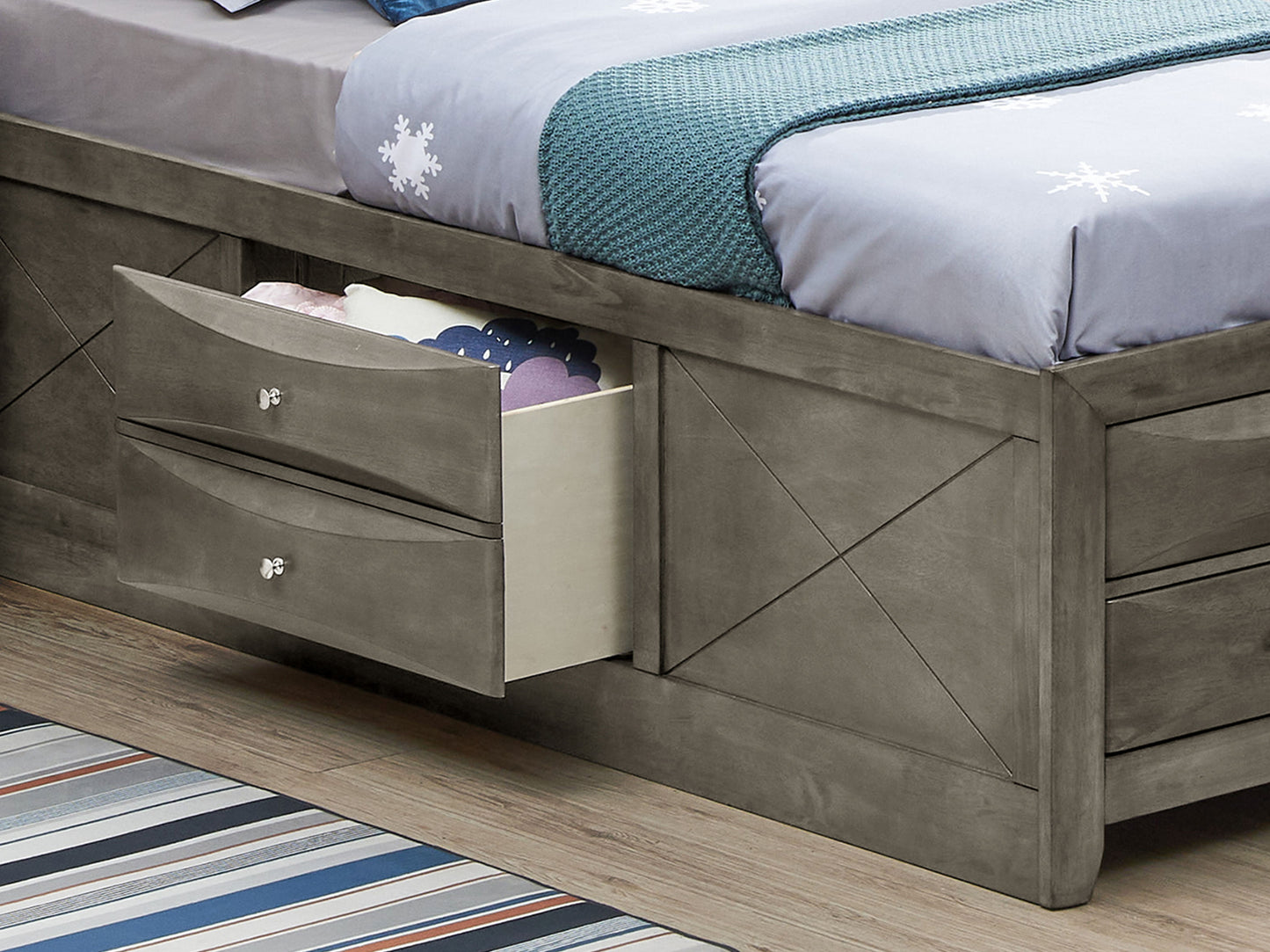 Marilla - Twin Storage Bed - Gray