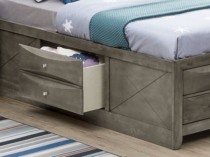 Marilla - Twin Storage Bed - Gray