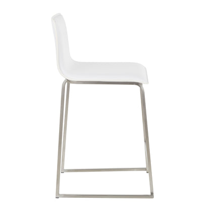 Mara - Contemporary Counter Stool (Set of 2) - White