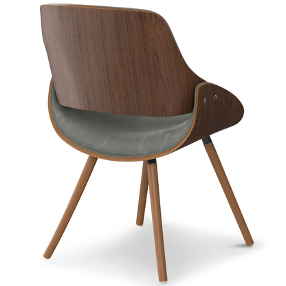 Malden - Bentwood Dining Chair With Wood Back - Distressed Gray