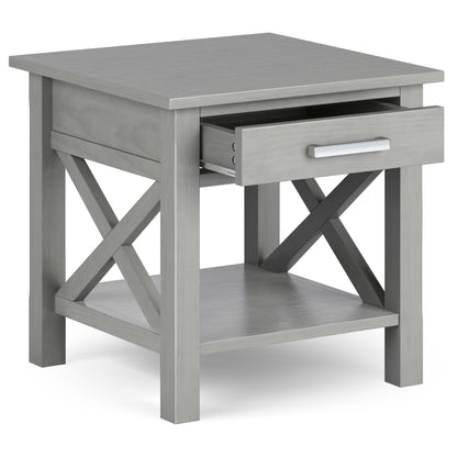 Kitchener - End Table - Fog Gray