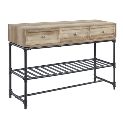 Brantley - Sofa Table - Oak / Sandy Gray