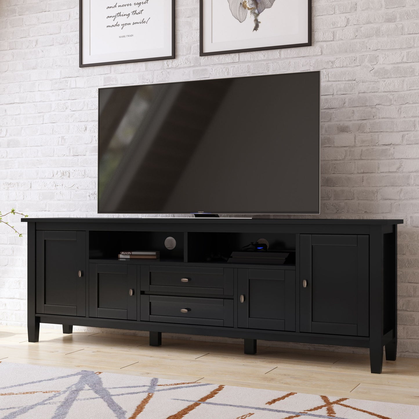 Warm Shaker - TV Media Stand - Black
