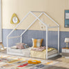 Twin Size Playhouse Style Bed - White