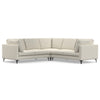 Ava - Mid Century Corner Sectional Sofa - Cream
