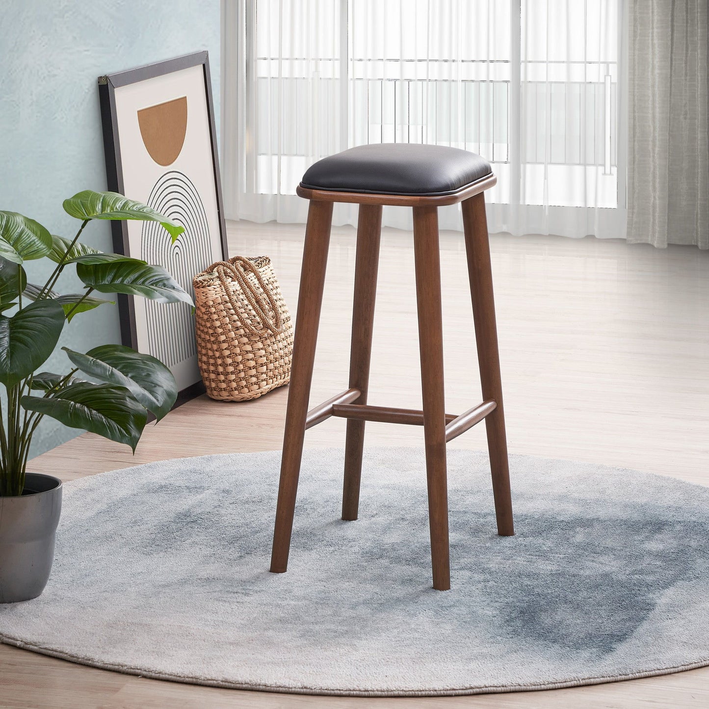 Jason - Bar Stool - Black / Brown