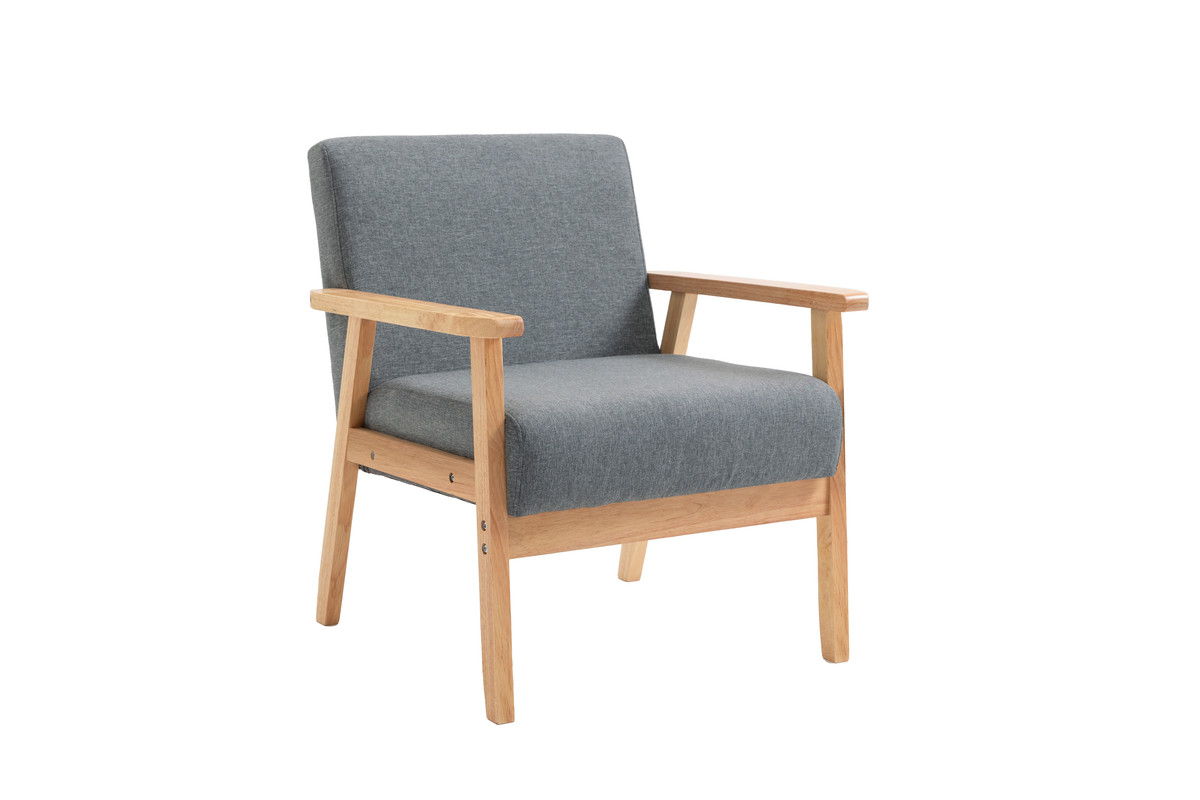 Bahamas - Sofa And 2 Chairs With 2 Throw Pillows - Gray