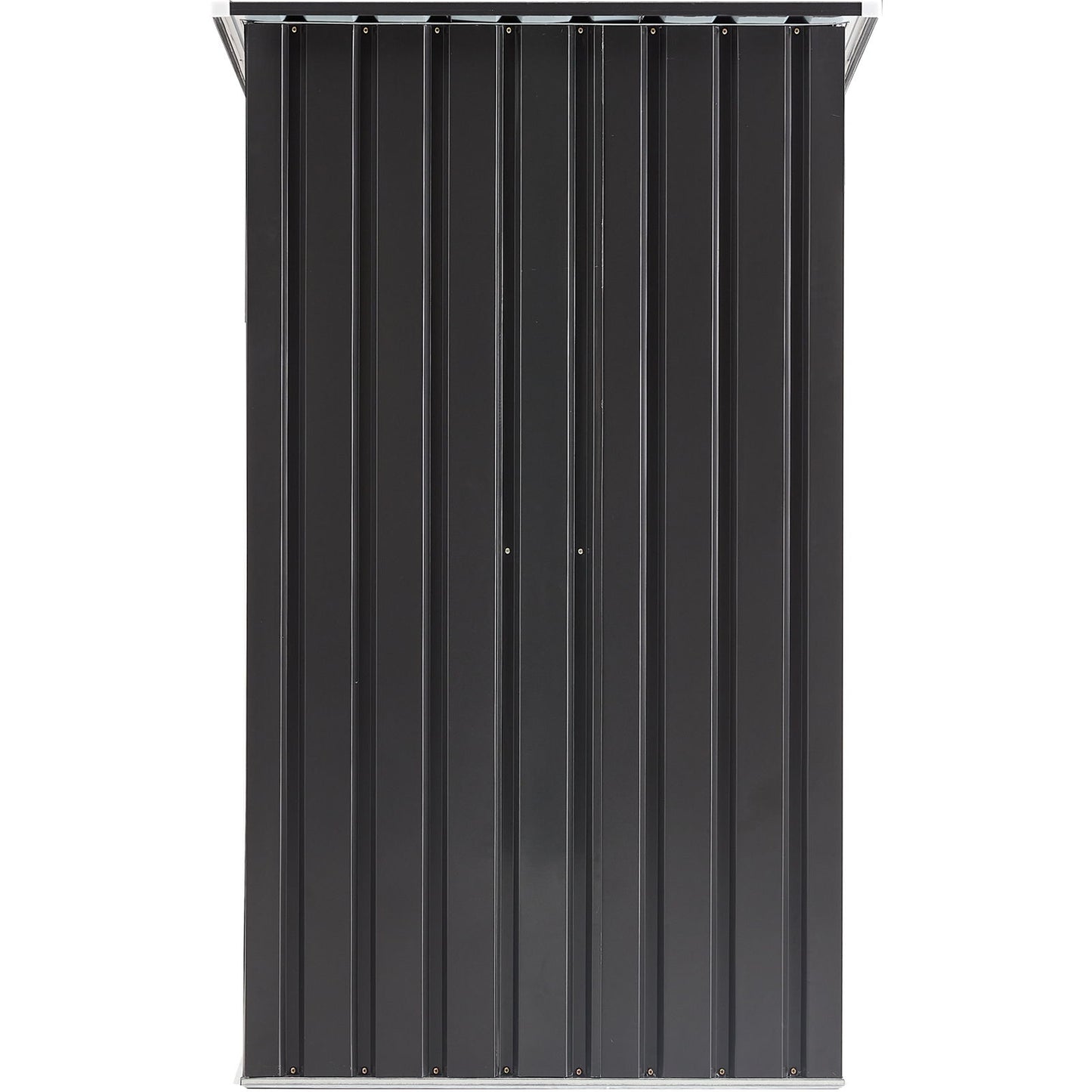 Outdoor Storage Shed, Metal Steel Garden Shed With Single Lockable Door, Small Shed Outdoor Steel Utility Tool Shed For Backyard Patio Garden Lawn - Black
