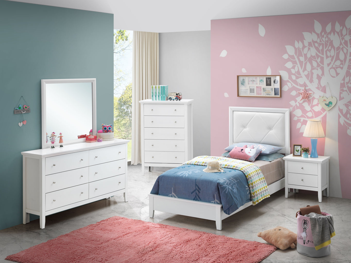 Primo - Twin Bed - White