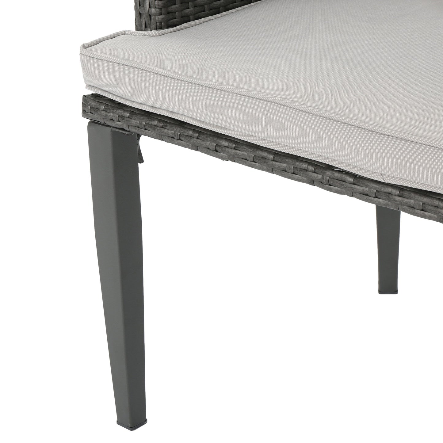 Hillhurst - Outdoor Chair, Comfortable Rattan With Weather Resistant Cushion (Set of 2) - Gray