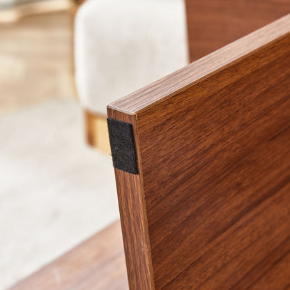 Modern Triangular Support Tea Table, Lightweight And Stable, Perfectly Integrating Nature And Industry - Walnut