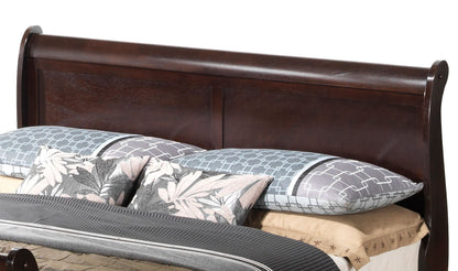 Full Bed Panel Sleigh - Cappuccino