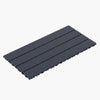 Diy - Module Interlocking Decking Tiles Floor Tile For Porch Poolside Outdoor And Indoor Balcony Backyard - Dark Gray