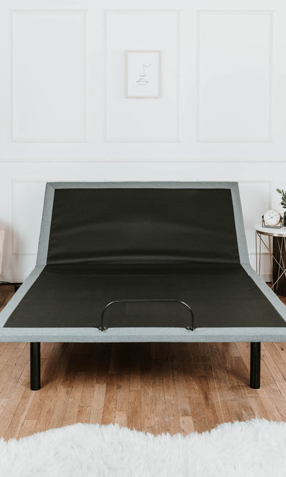 Btx5 - King Adjustable Bed Base With Head And Foot Position Adjustment - Black / Gray
