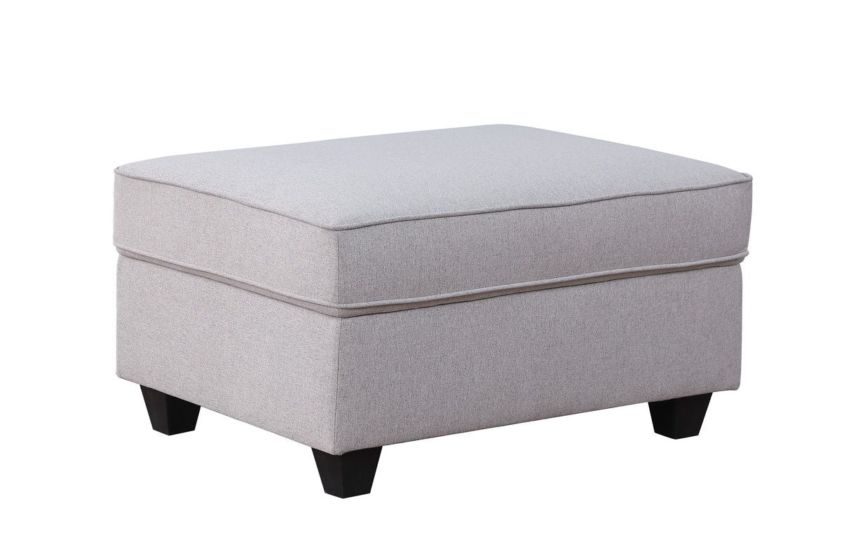 Cooper - 7 Piece Reversible L-Shape Sectional Sofa & Ottoman And Cupholder - Light Gray