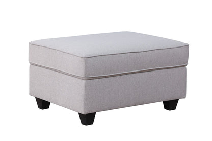 Cooper - 7 Piece Reversible L-Shape Sectional Sofa & Ottoman And Cupholder - Light Gray