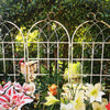4 Pack Metal Garden Rustproof Trellis For Climbing Plants Outdoor Flower Support - Cream White