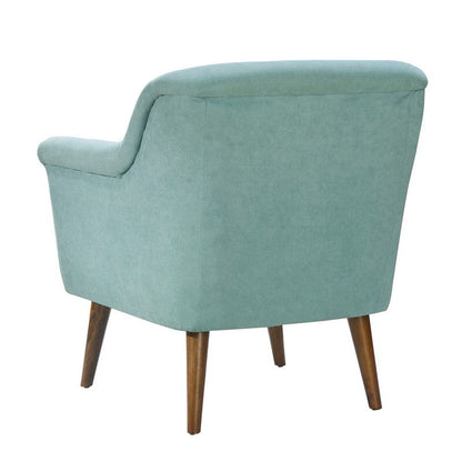 Shelby - Woven Fabric Oversized Armchair - Aquamarine Teal