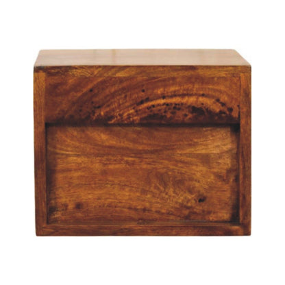 Solis - 1 Drawer Wall Mounted Nightstand - Brown