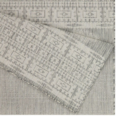 Sunshine - 7'10" X 10'3" Indoor, Outdoor Area Rug - Silver