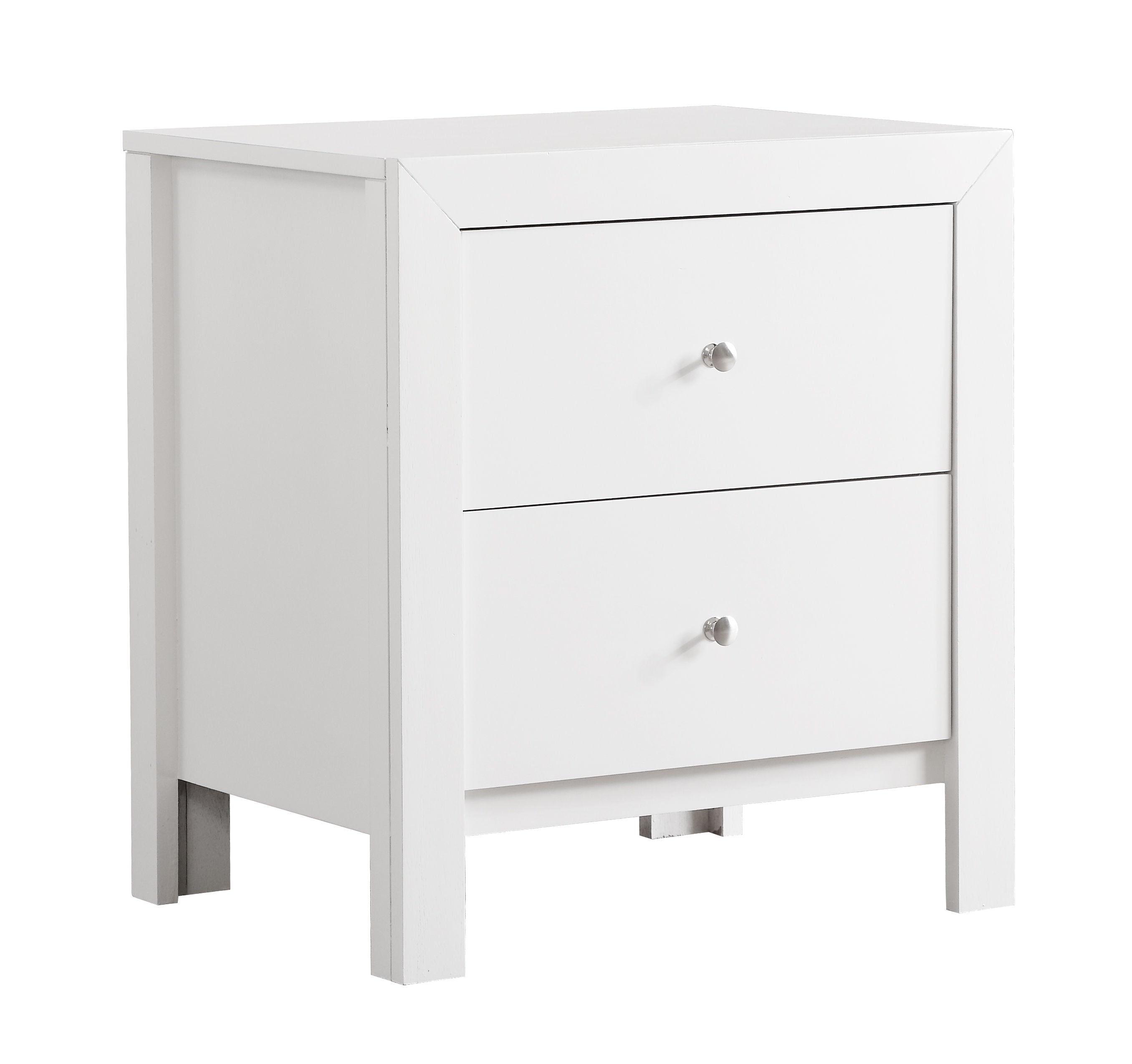 Transitional Nightstand - White