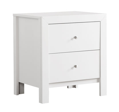 Transitional Nightstand - White