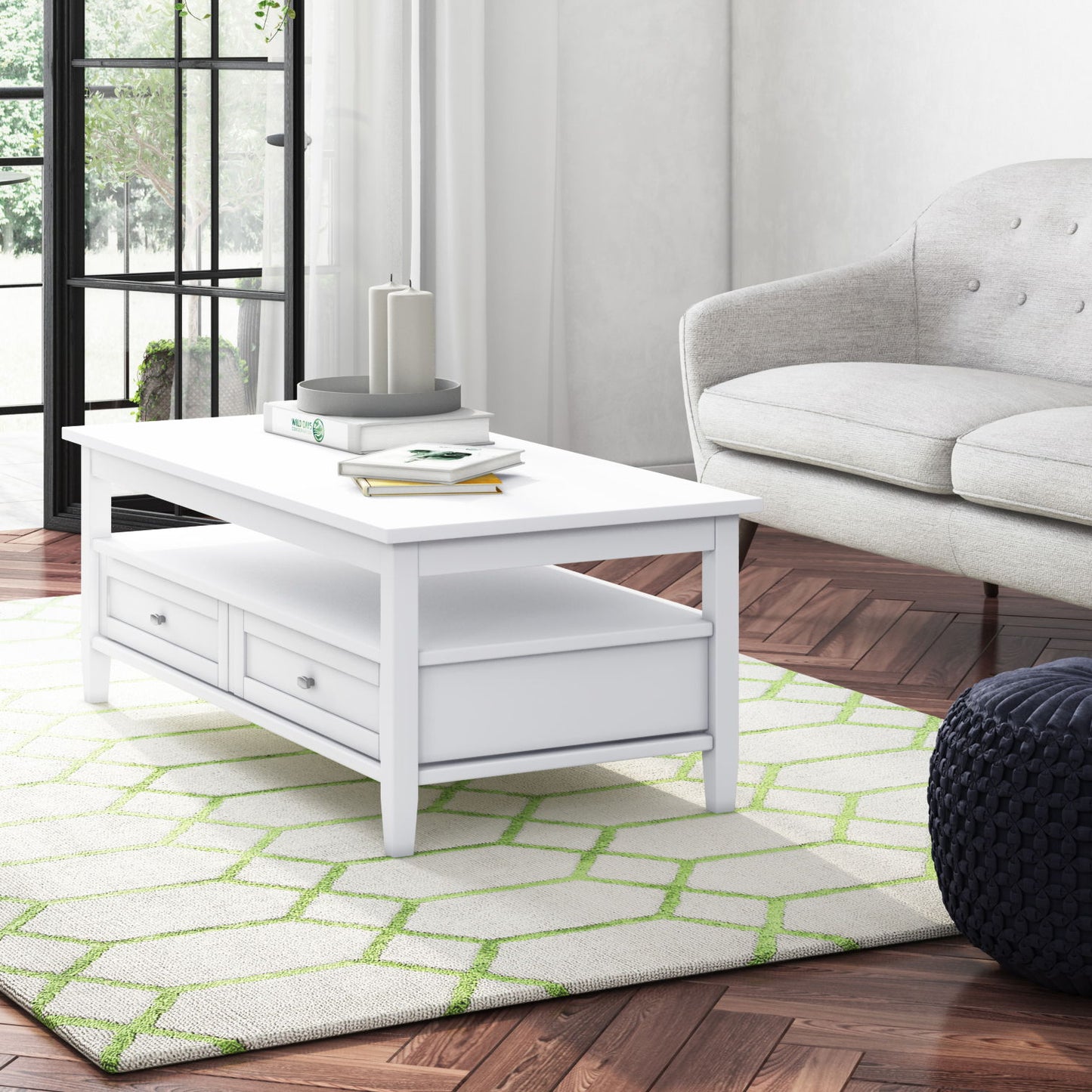 Warm Shaker - Coffee Table - White