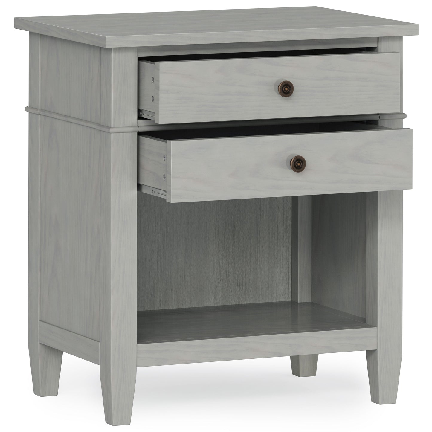 Carlton - Bedside Table - Fog Gray