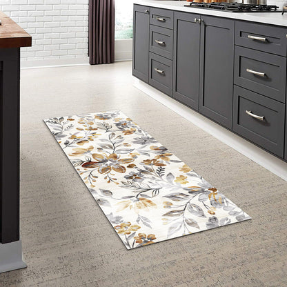 Sphinx - Indoor & Outdoor Washable Non - Slip Runner Rug - White / Gray
