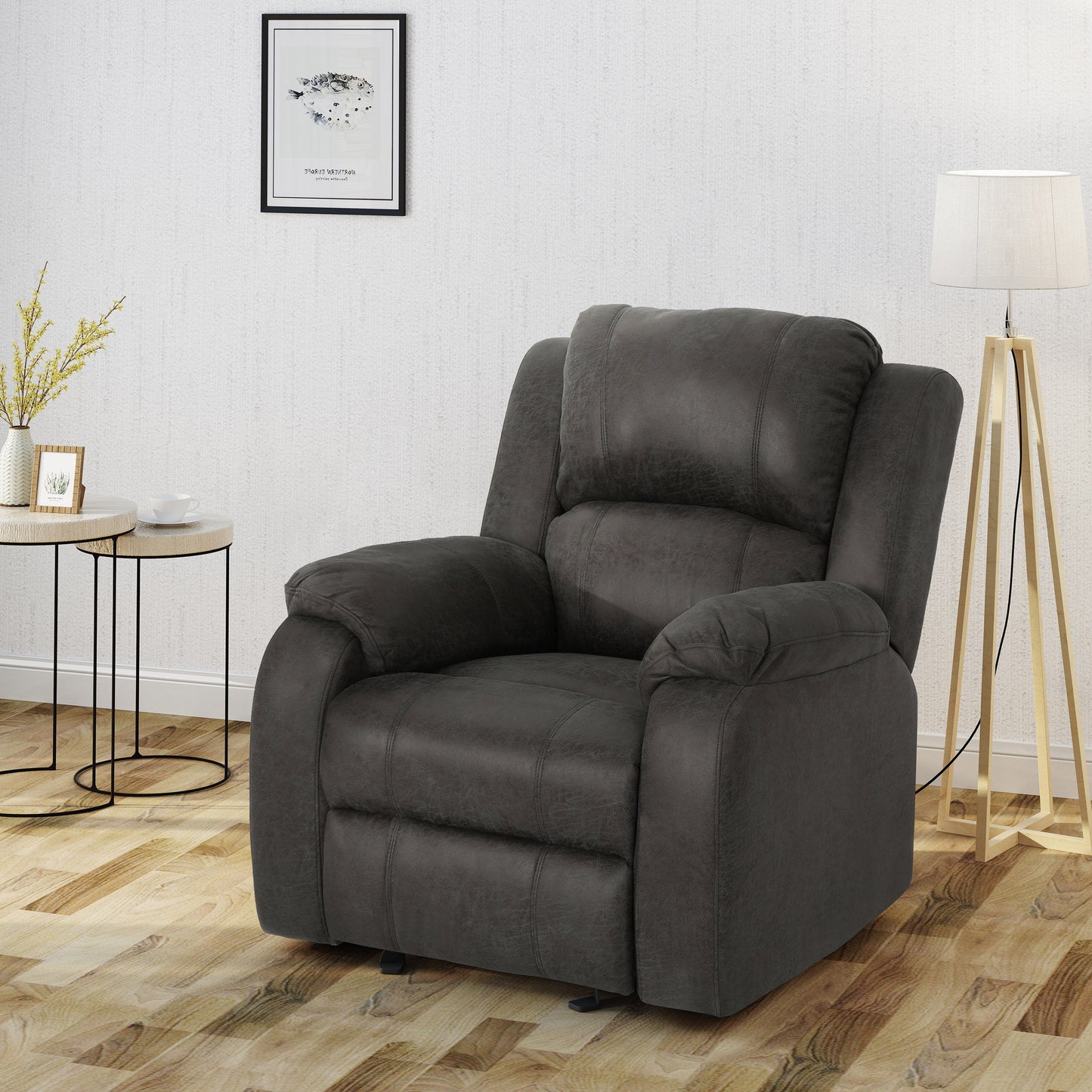 Manual Recliner Chair - Slate