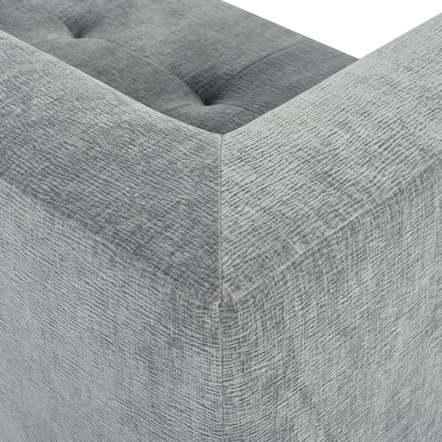 Modular Combination Sofa Set, Modern Minimalist Sofa, Living Room Upholstered Sofa Bed, Bedroom, 2 Pieces Computer Free Combination, L - Shaped - Light Gray