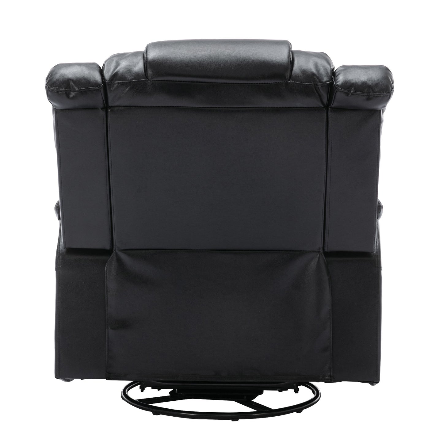 360ÔøΩÔøΩ swivel And Rocking Home Theater Recliner Manual Recliner Chair With Wide Armrest For Living Room - Black