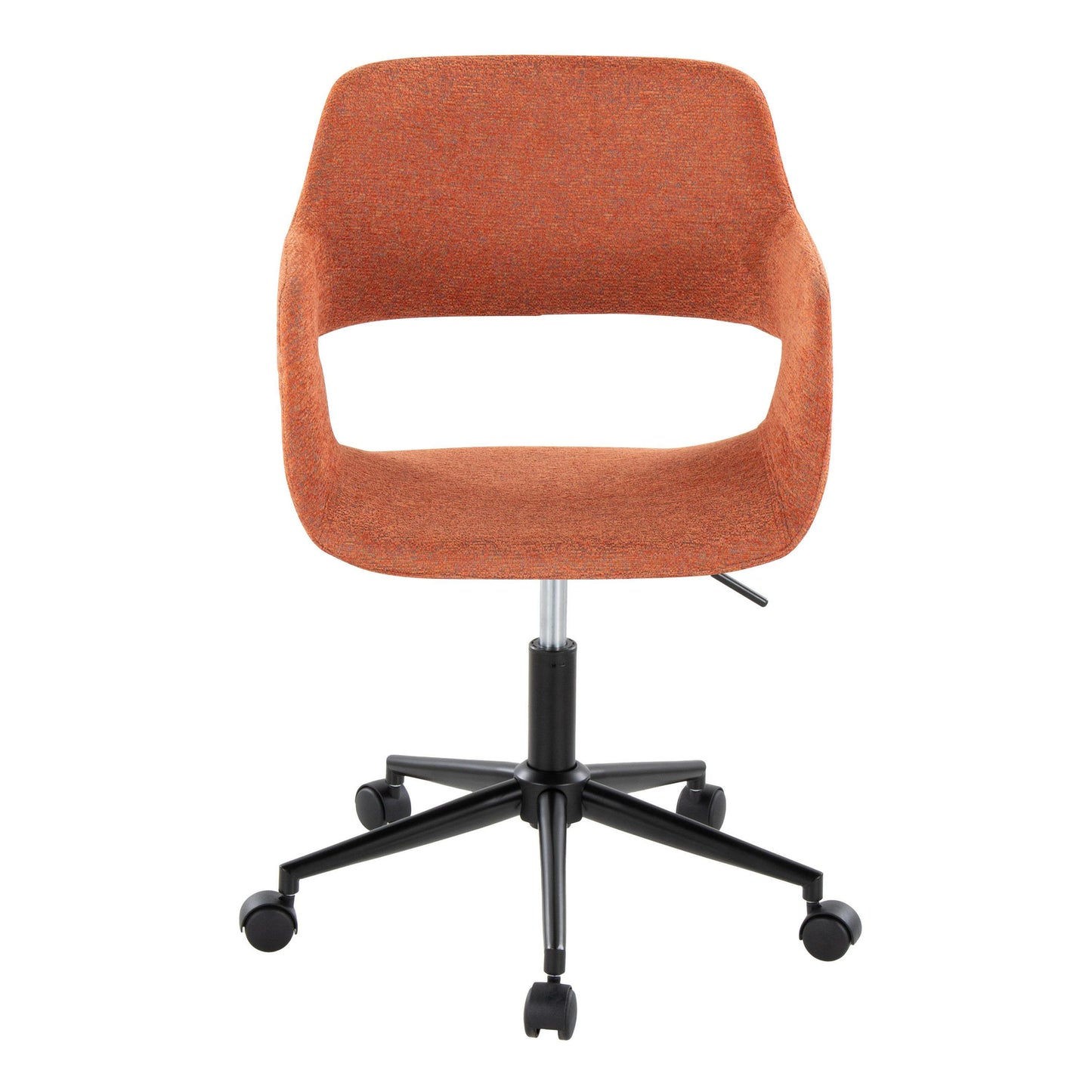 Margarite - Contemporary Task Chair - Black / Orange
