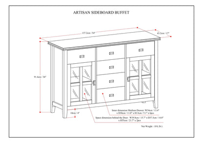 Artisan - Sideboard Buffet - White