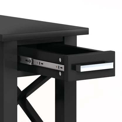 Kitchener - Narrow Side Table - Black