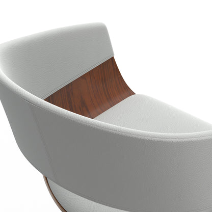 Lowell - Adjustable Swivel Bar Stool - White