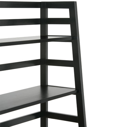 Acadian - Ladder Shelf Bookcase - Black
