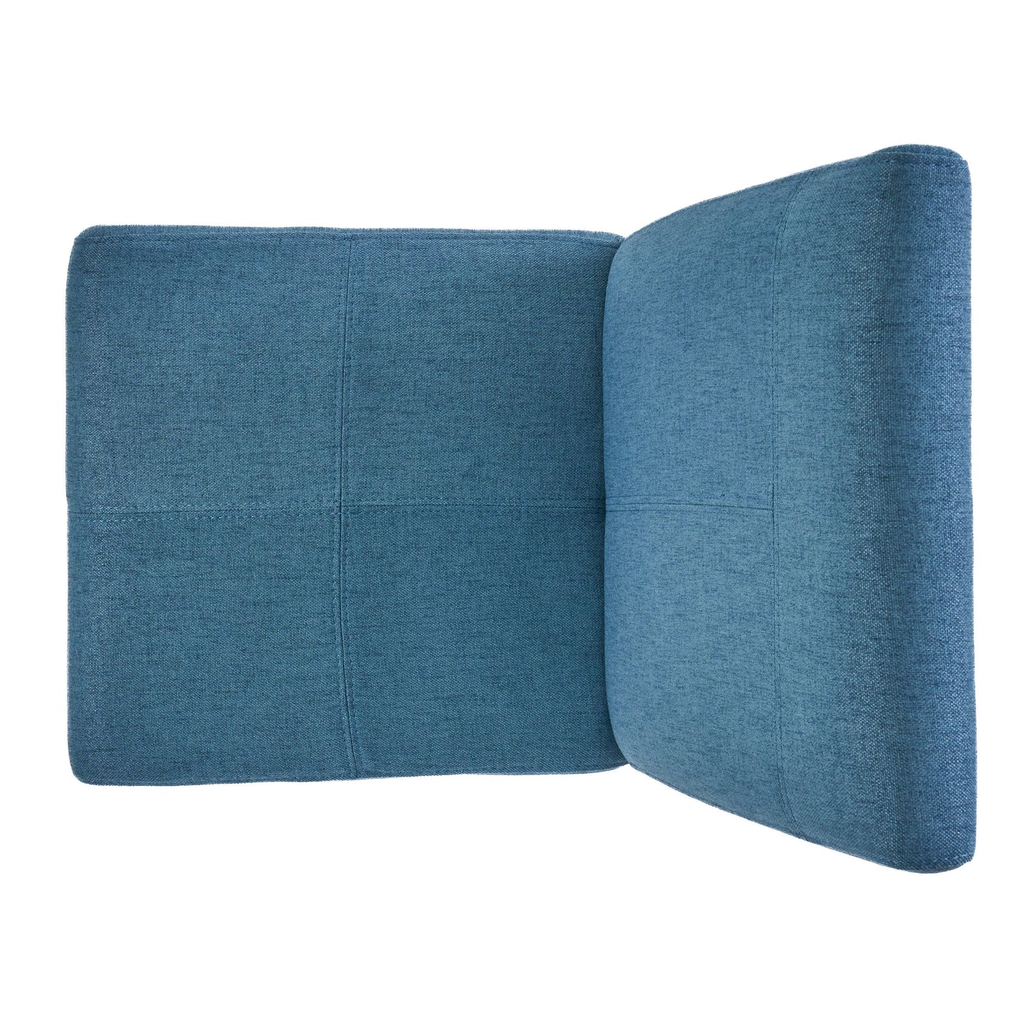 Pertica - Dining Chair, Upholstered Armless Chairs (Set of 2) - Blue