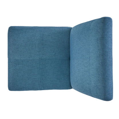 Pertica - Dining Chair, Upholstered Armless Chairs (Set of 2) - Blue