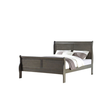 Louis Philippe - 2 Piece Eastern King Bedroom Set - Dark Gray