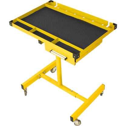 Adjustable Work Table With Drawer - Yellow / Black